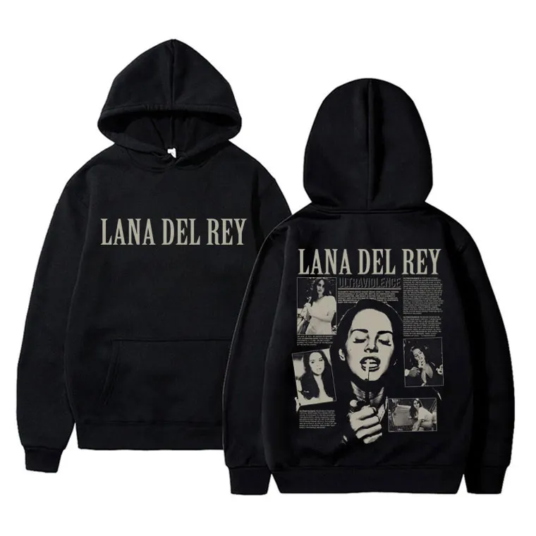 

Limited Singer Lana Del Rey Hoodie Ultraviolence Music Album Hoodies Men Women's Hip Hop Vintage Sweatshirt Oversized Streetwear