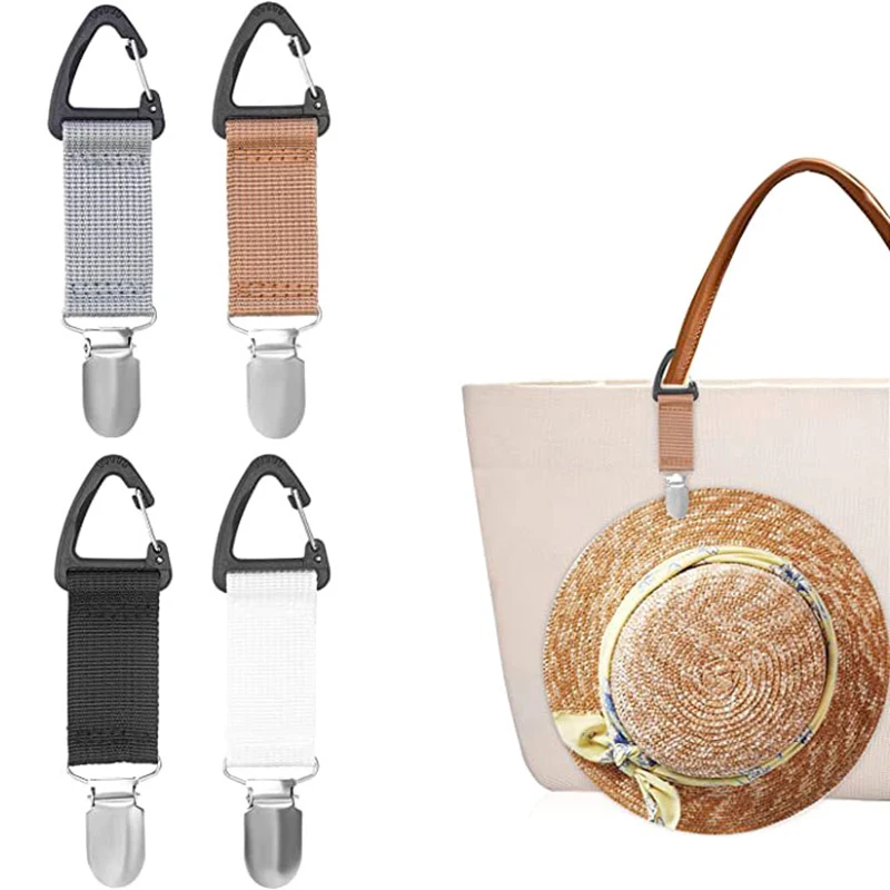 Backpack Clips Universal Portable Hat Keeper Clip Canvas Lightweight Storage Accessories Travel Outdoor Practical Gadgets