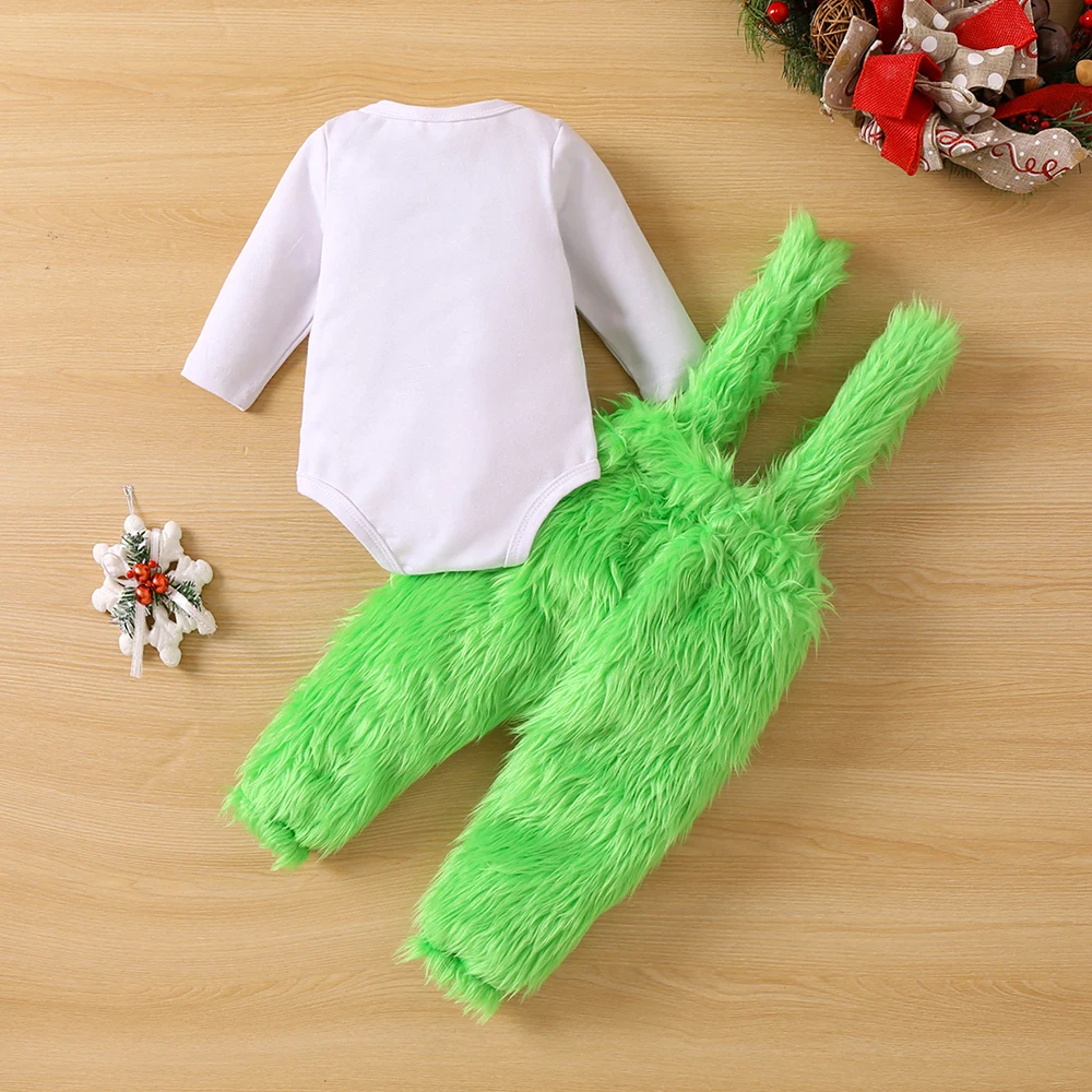 Baby Christmas Bodysuit Set Breathable and Lightweight Top Gift for Infant Baby