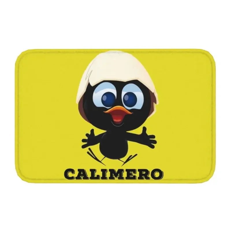 Cute Cartoon Chiken Calimero Front Floor Door Entrance Mats Outdoor Kitchen Bath Doormat Toilet Carpet Rug