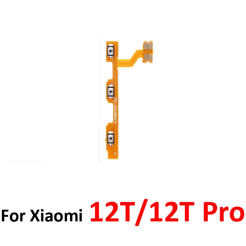 Phone Power Volume Button For Xiaomi MI 12T Pro New On Off Up Down Key Internal Flex Cable Repair Part For Xiaomi 12T image 3