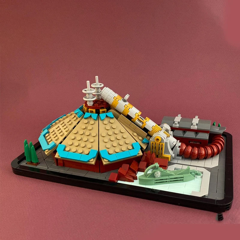 Набор строительных блоков MOC «Космическая гора» (648 деталей), модель Диснейленда, архитектурная игрушка, рождественский подарок, развивающая игрушка для детей, идея для творчества своими руками