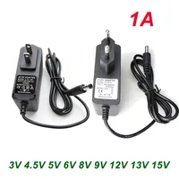 AC-DC 100V-240V Power Adapter 3V 4.5V 5V 6V 8V 9V 12V 13V 15V 1A Universal Power Adapter Supply Charger adapter Eu Us Plug