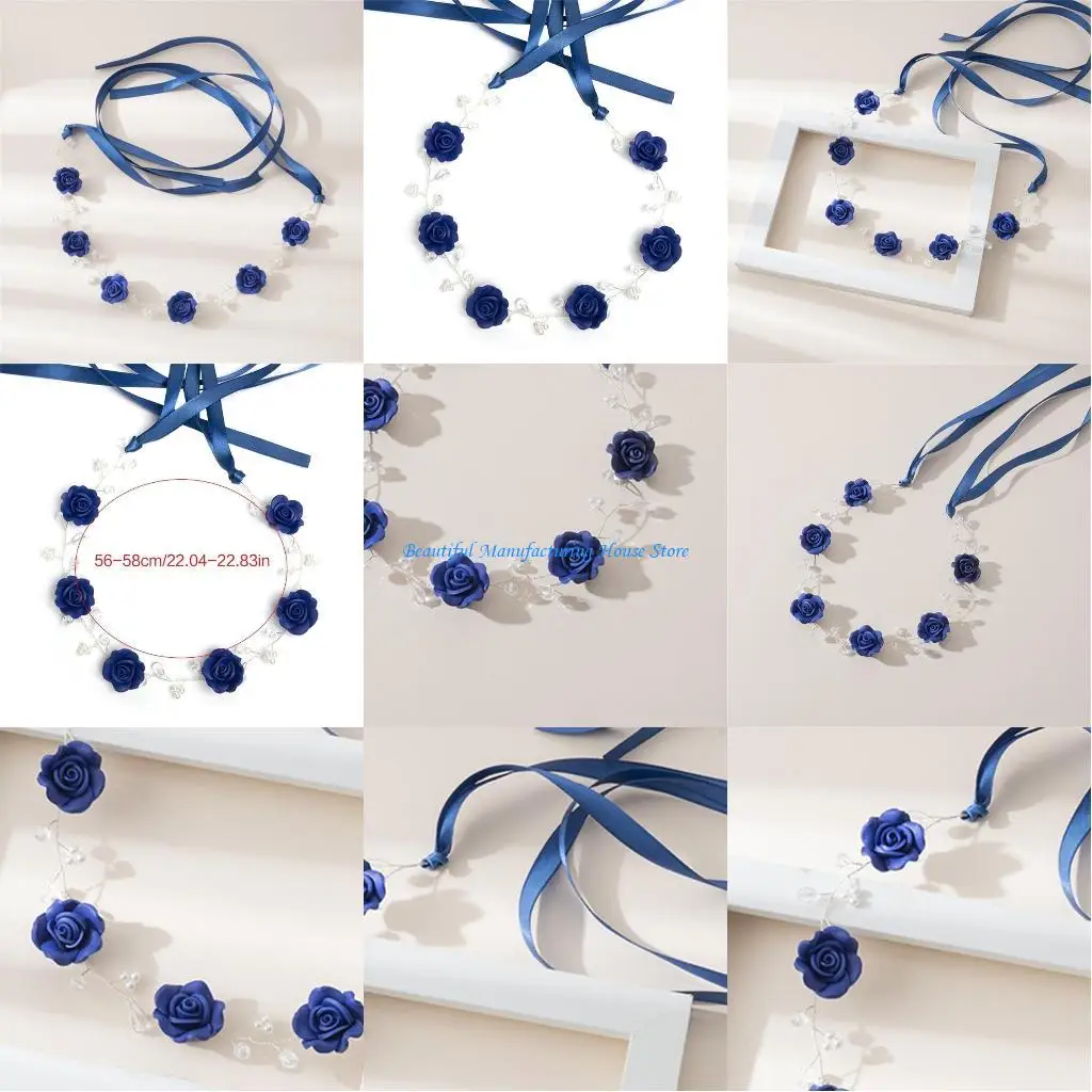 

E56A Delicate Baroque Vintage Hairband Headband Bachelorette Party Glistening Pearls