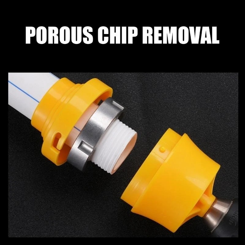 

Y3NA PVC Thread Maker Tool for Electric Drill,Plastic Pipe Threader 1/2inch 3/4inch PVC Pipe Threading Dies Pipe Threader