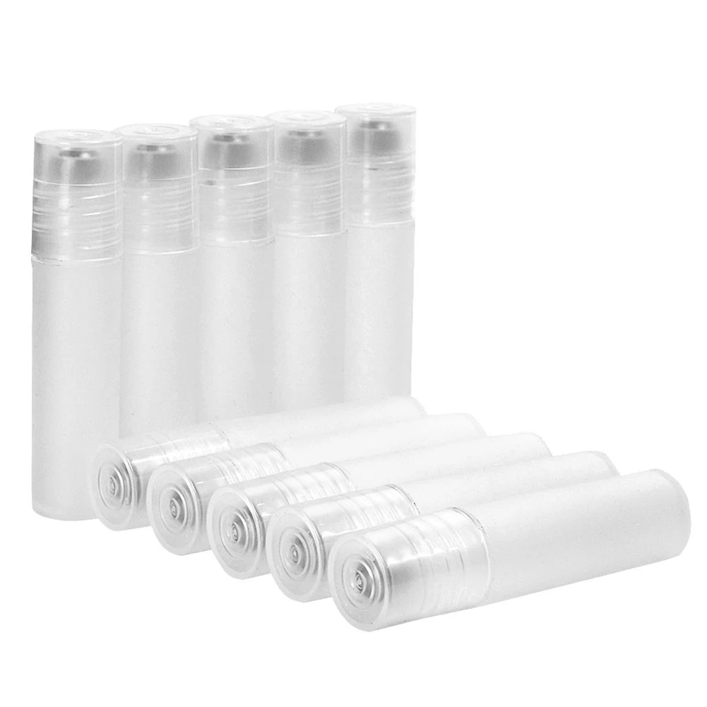 10pcs 5ml Empty Plastic Roll On Bottles Roller Ball Essential Oil Perfume