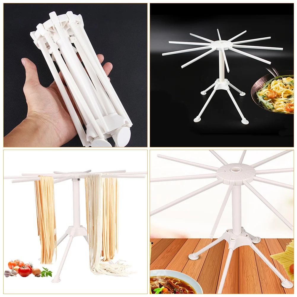 

1Pcs Air-Dried Noodle Rack Folding Pasta Drying Stand for All Types of Noodles Quick Setup No Screws Needed Space Saving White