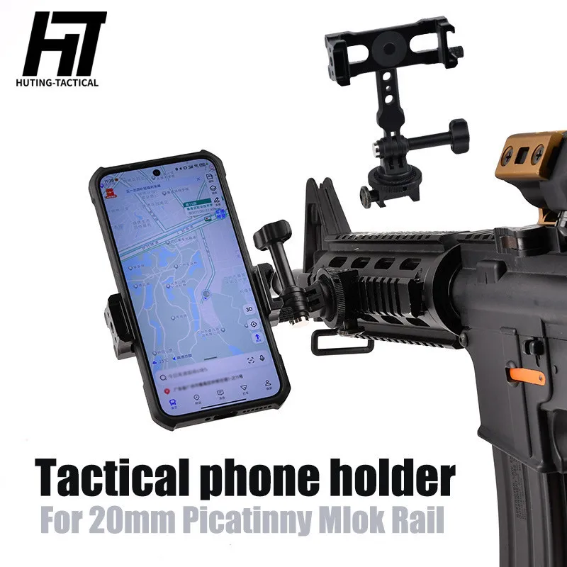 

WADSN Mobile phone holder Mount For 20mm Picatinny Rail Hunting Airsoft Accessories gun first person shooting Youtube video