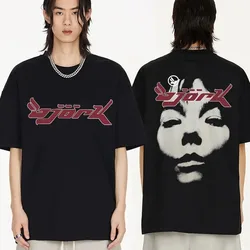 90s Vintage Bjork Look Graphic T Shirt Men's Women's Casual Oversized Short Sleeve T-shirts 100% Cotton T-shirt Streetwear Tees