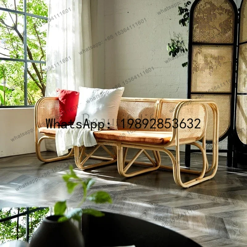 

sofa Nordic modern home three-person combination simple solid wood guest sofa