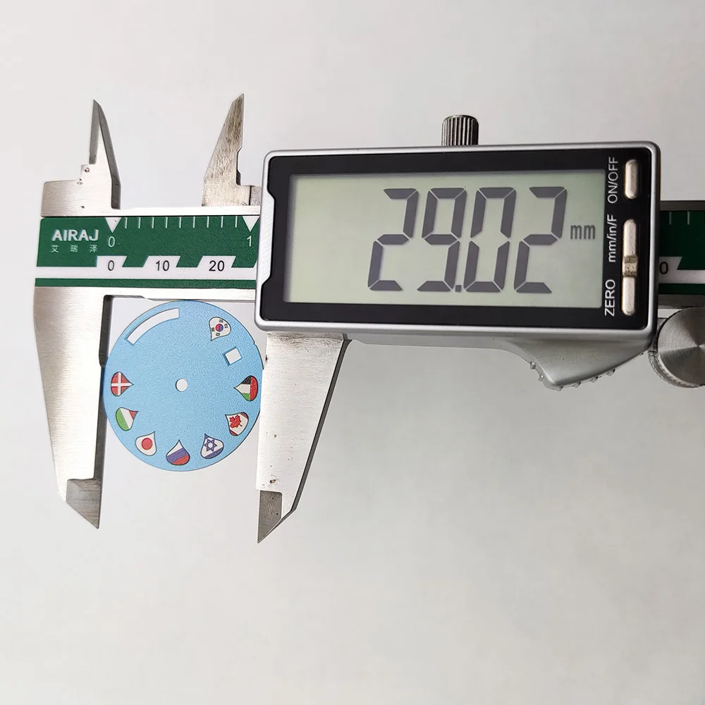 29mm customized Miyota8285 Dialhands up and down dual calendar Flag dial Miyota case 36mm/39mm for the Miyota 8285 movement