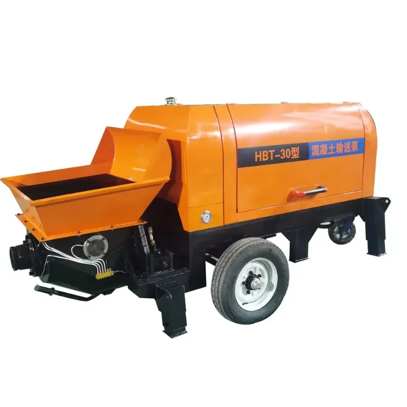 Little Shotcrete Motor Concrete Pump Mixer Machinery Quality Incline Pressure Putzmeister Mobile Concrete Pumping Trailer Price