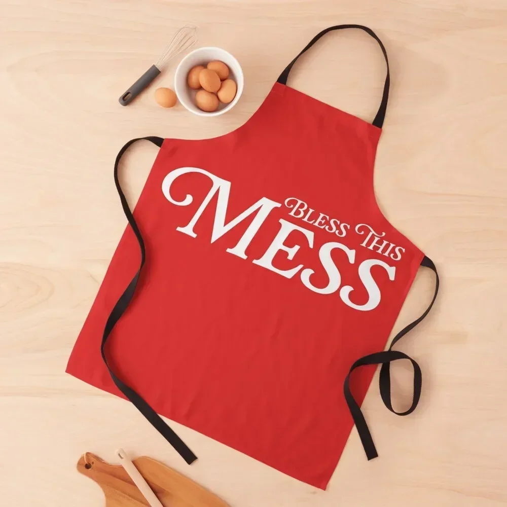 Bless This Mess ))(( FML Humor Apron barber men Kitchen Tools Accessories Apron