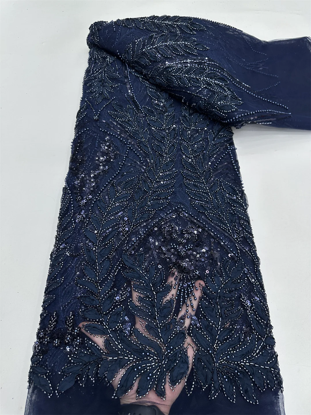 2025 tela de encaje de cuentas africanas de alta calidad, tela de encaje con cuentas de lentejuelas nigerianas, telas de encaje francés para costura de vestidos de fiesta