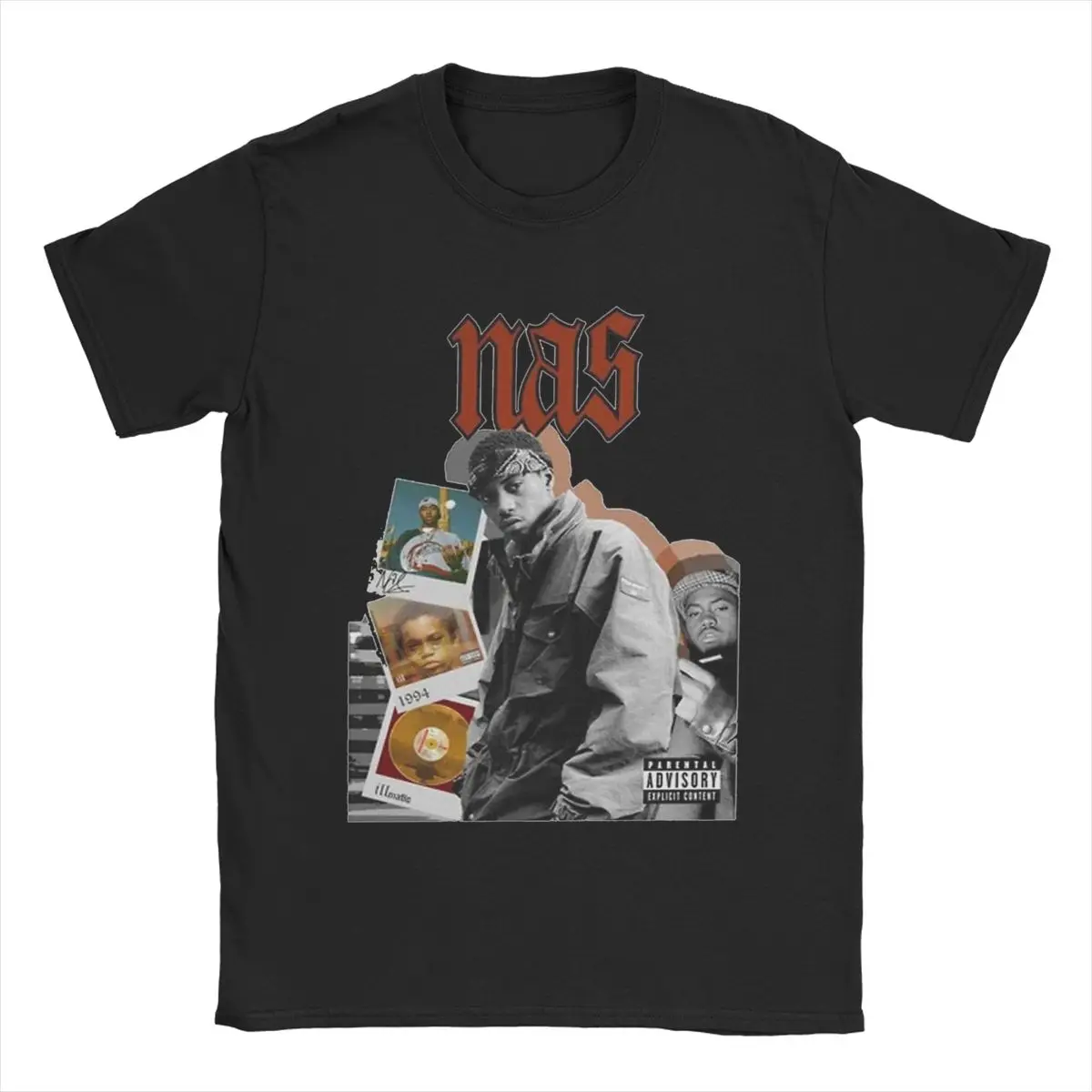 Summer Men Women Illmatic Nas Rapper T Shirt Apparel Hip Hop Cotton Tops T-shirt Vintage Tee Shirt