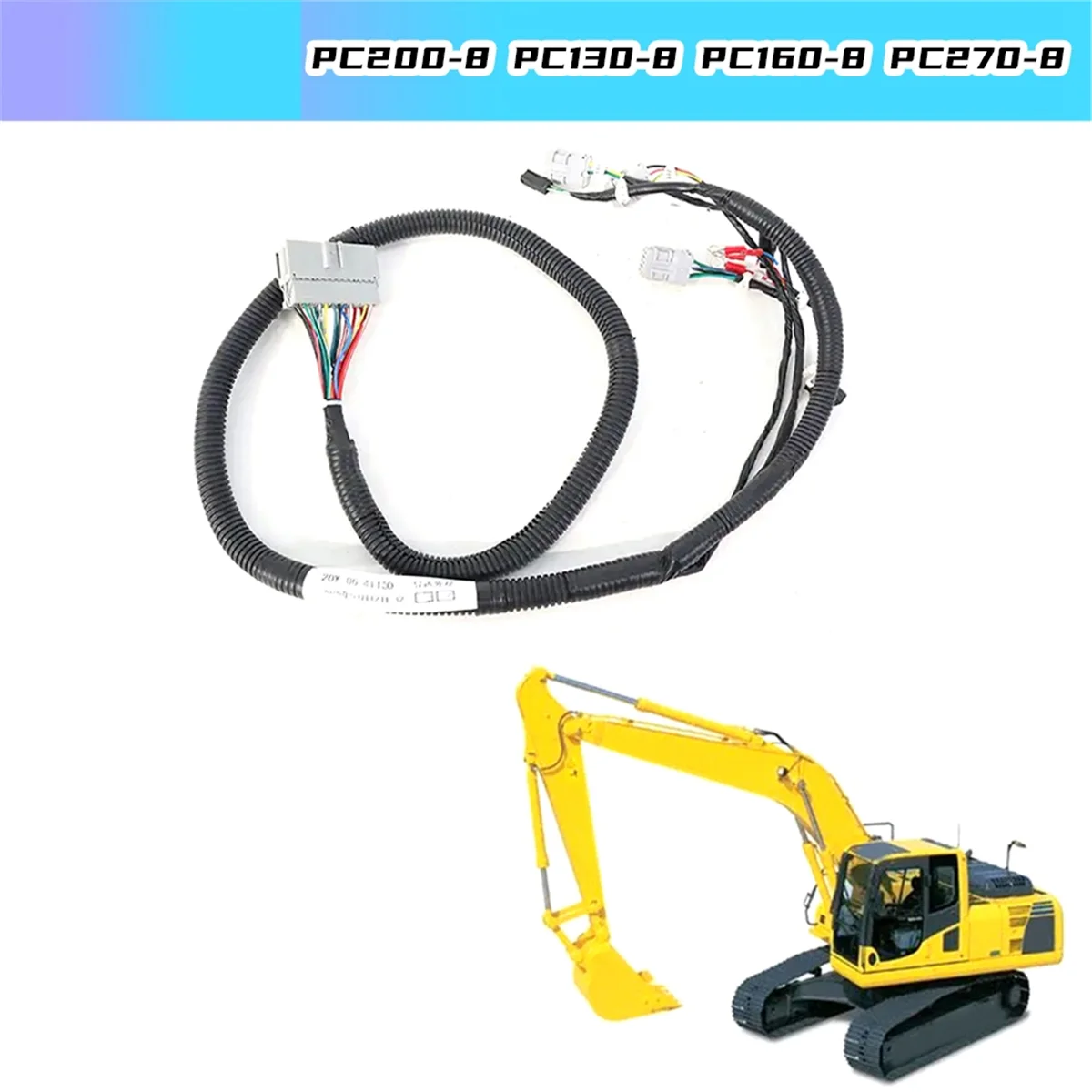 20Y-06-41130 Excavators Wiring Harness for Komatsu PC200-8 PC130-8 PC160-8 PC270-8