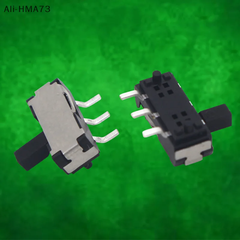 

10Pcs 3 Pin Mini Slide Switch On-OFF 2 Position Micro Slide Toggle Switch Miniature Horizontal Slide Switches