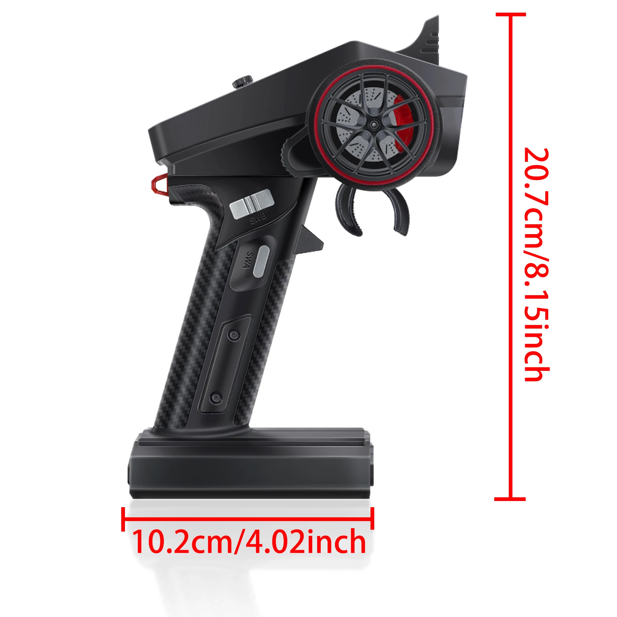HotRC CT-6A 6CH 2.4G Transmitter Remote Control F-06A Receiver 4-9V Radio System for RC Model Car Boat Tank Crawler TRX4 SCX10