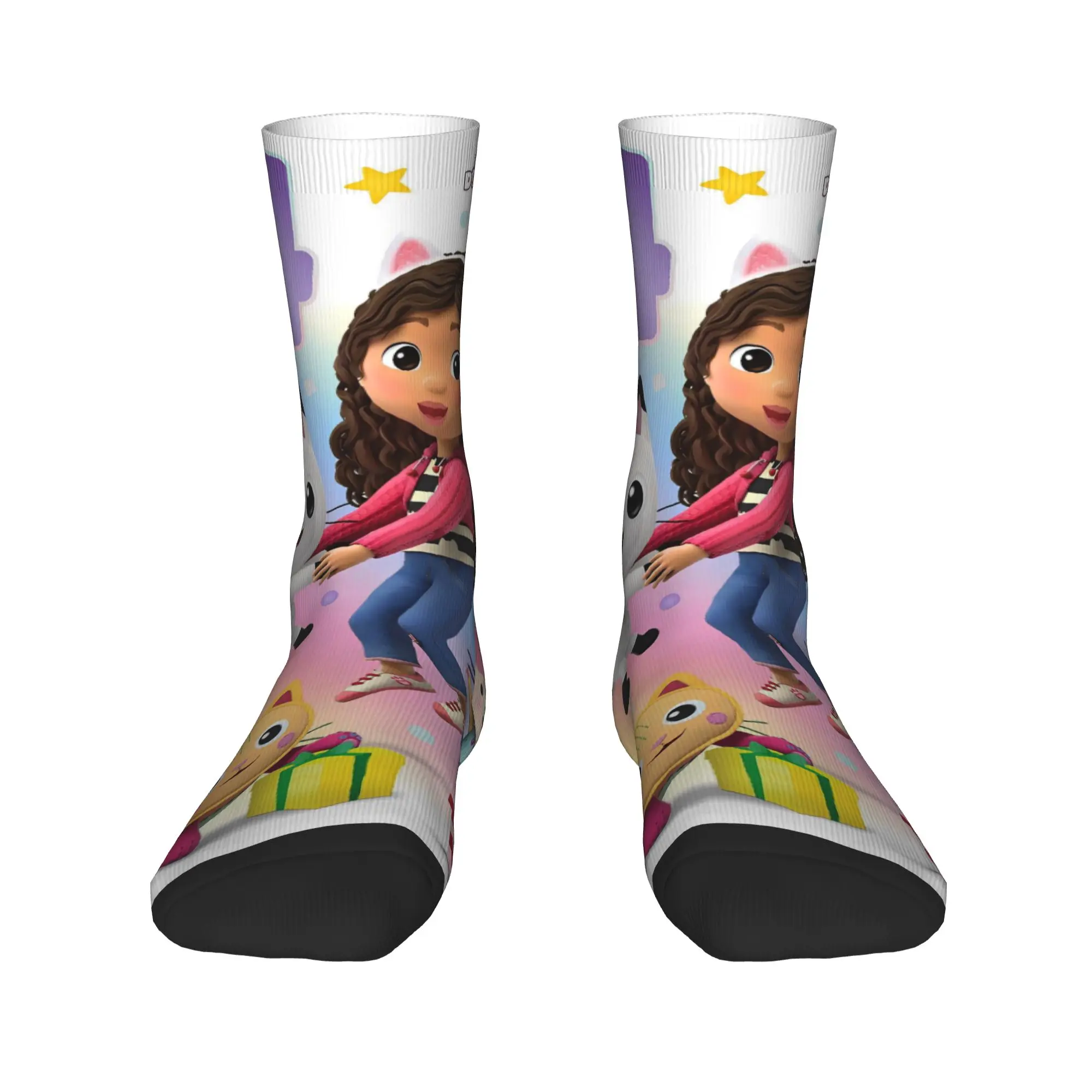 男性用靴下 G-gabbys DollhouseBirthday Card (1) ストッキング 滑り止め 暖かい ソフトソックス 春のファッション グラフィック ランニング スポーツソックス