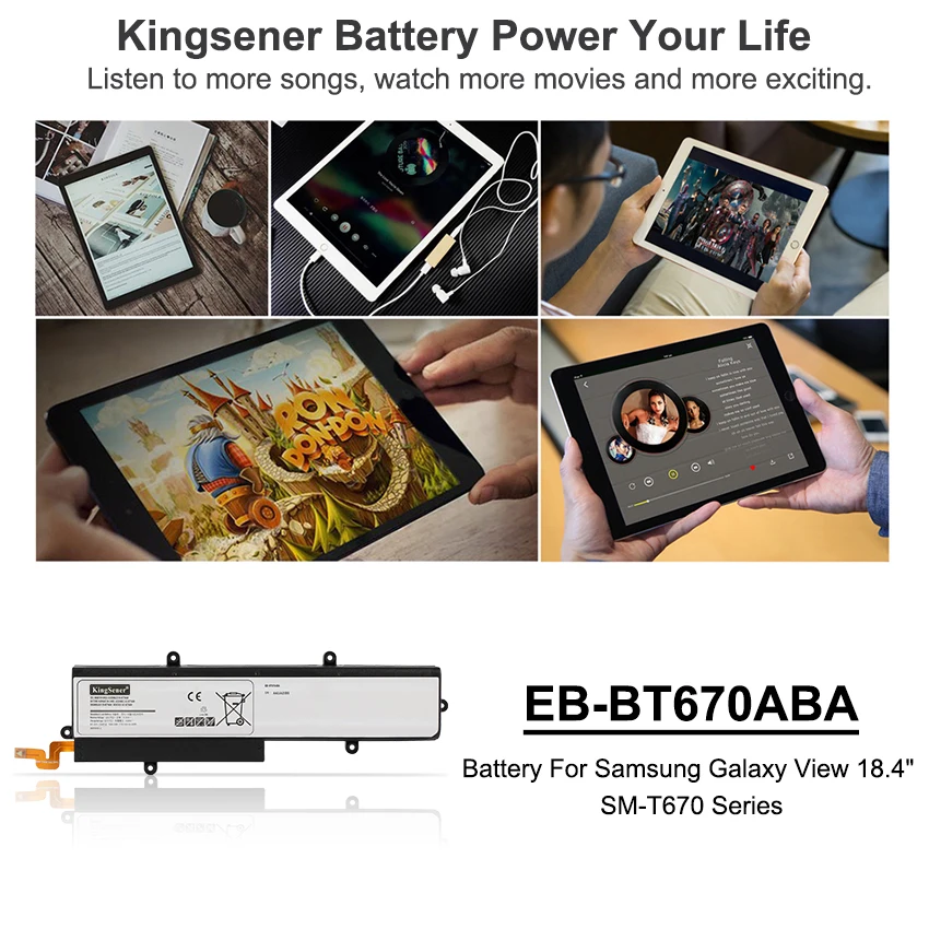 EB-BT670ABA AA1G907KS Laptop Battery For Samsung Galaxy View 18.4