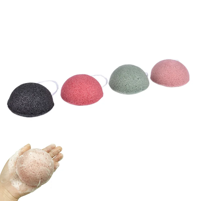 1pcs Konjac Face Wash Facial Cleaning Puff Beauty Tool Makeup Skin Care Exfoliator Cleaner Natural Facial Cleansing Sponge