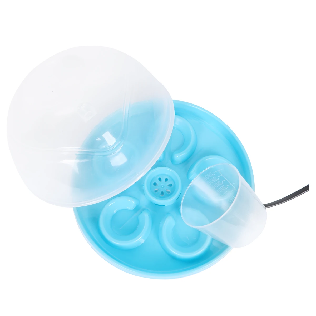 

Multifunctional Full Automatic Electric Egg Boiler Steamer 6 Lattice Transparent Cover Easy Clean Portable Lightweight Kitchen