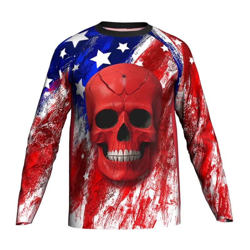 

Long Sleeve Cycling Jersey for Men, Multiple Style, Motocross, USA Shirt, Bicycle Clothes, Off Road, MTB Downhill Tops, Pro Rece