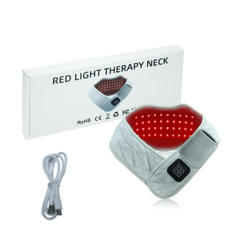 Elektrische Heizung Nahinfrarot-Lichttherapie-Nackenstützgerät – Rotlicht, heiße Kompresse, Schönheit und Physiotherapie, Nackenschutz