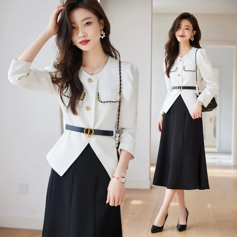 

White Suit Jacket for Women 2023 New Early Spring Fashionable Elegant Socialite High Sense Lady's Suit Suit Suit Spring