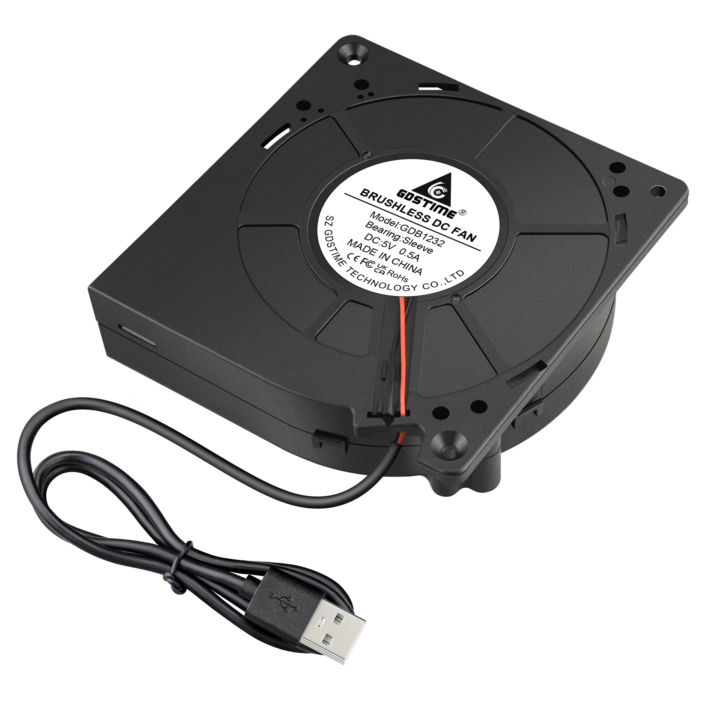 Ventilador de refrigeração centrífugo 120 do turbocompressor da bola dupla do ventilador 120mm dc 5v usb do ventilador 12032x32mm para refrigerar da explosão da grade do bbq