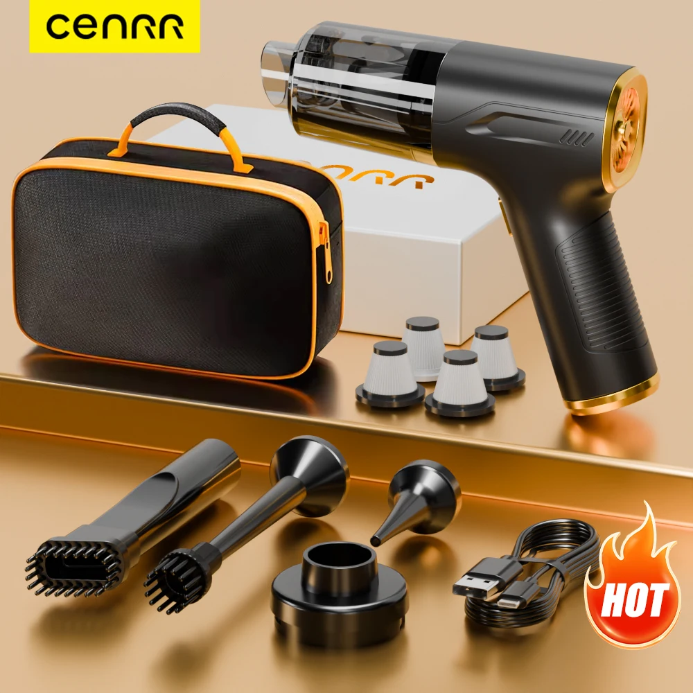 CENRR Wireless Mini Car Vacuum Cleaner Home Appliance Handheld Cleaner Portable Cleaning Machine Air Blower Powerful Car Cleaner