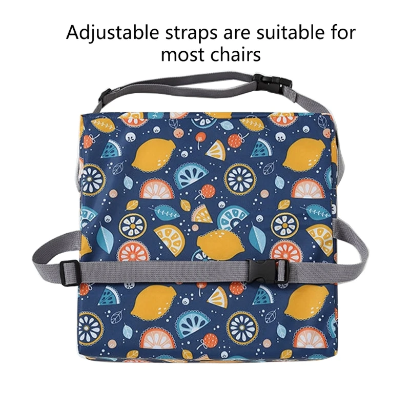 Non-Slip Bottom Booster for Table Child/Kids/Baby Booster for Dining Table with 2 Adjustable Strap Buckle