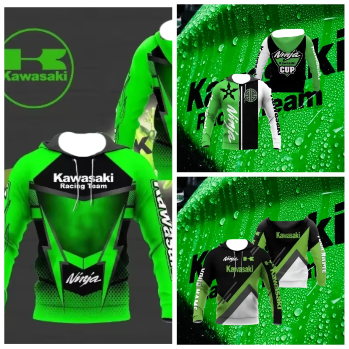 

25 Kawasaki Motorcycle 3D Printing Spring Autumn New Men Hoodie Women Sweatshirt Casual Children Coat Unisex Men Clothing Hoodie