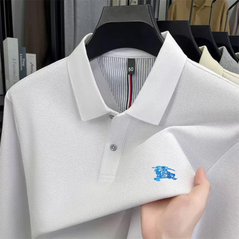 

Luxury brand polo shirt long sleeved men's fashionable embroidery top autumn 100% cotton new friendly comfortable casual T-shirt