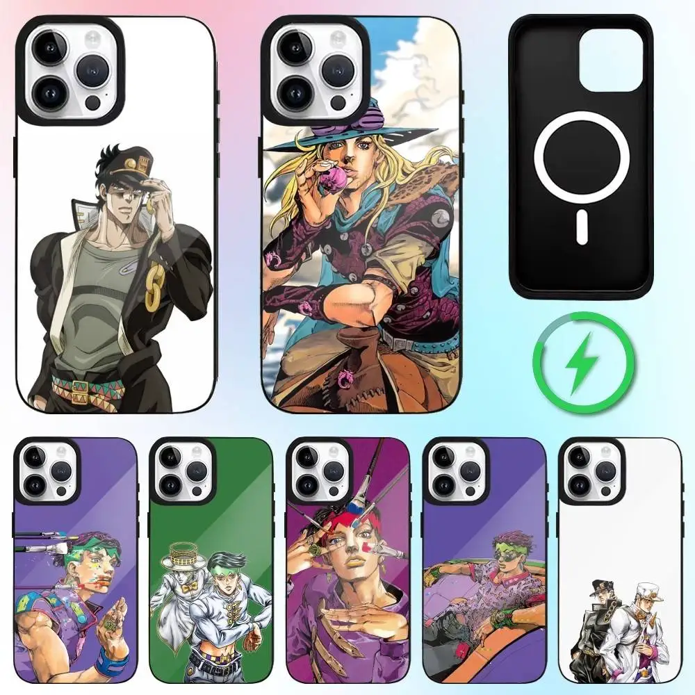 

JOJO Thus Spoke Kishibe Rohan Phone Case For iPhone17,16,15,14,13,12,11 Plus,Pro Max Magnetic Magsafe Wireless Charging