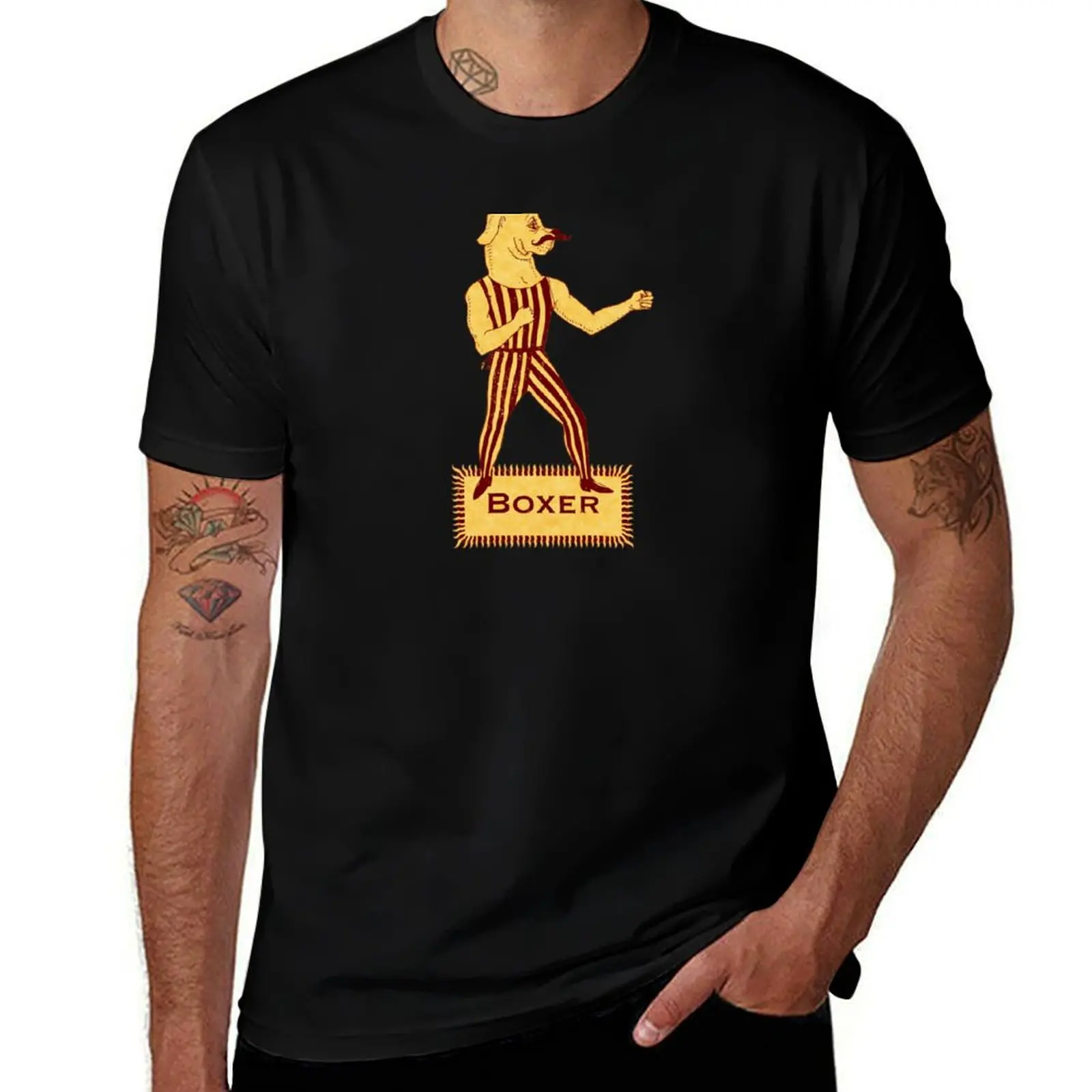 

Boxer Dog Bonzo Bones T-Shirt cotton man t-shirts fashion shirts essential t shirt T-shirts oversize men graphic t shirts