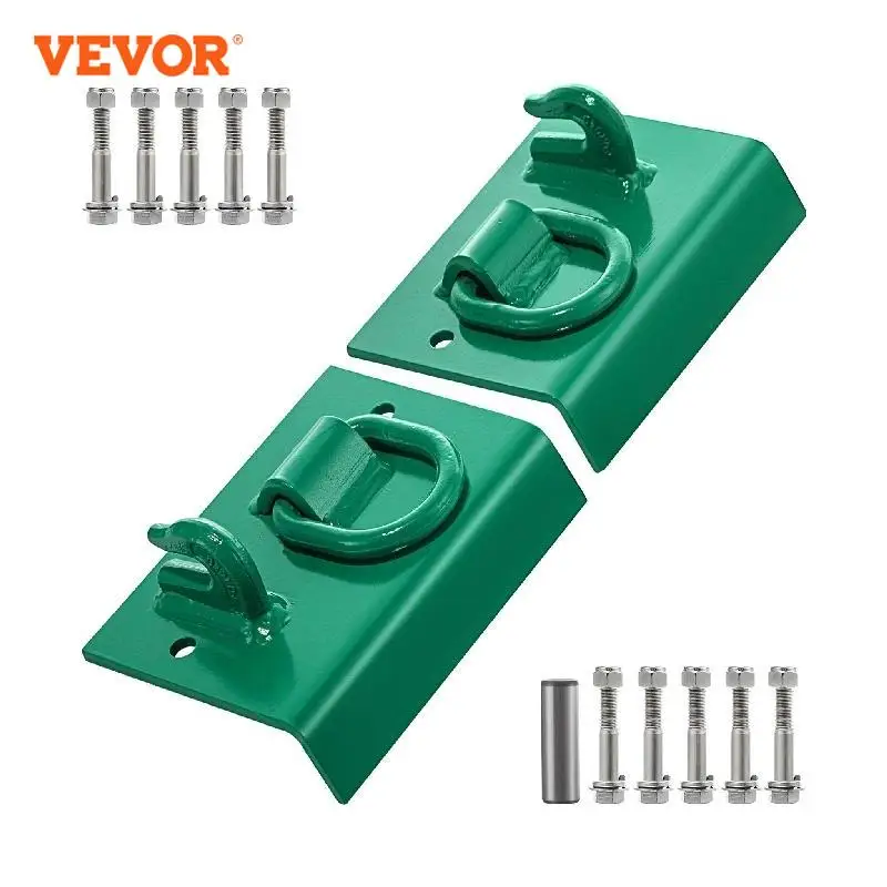 

VEVOR 4700 LBS Compact Bolt on Grab Hook Tractor Hefty Loads - Compact 1/4 Inch D Ring 1/2 Inch 1 Pair for Truck Bucket RV UTV