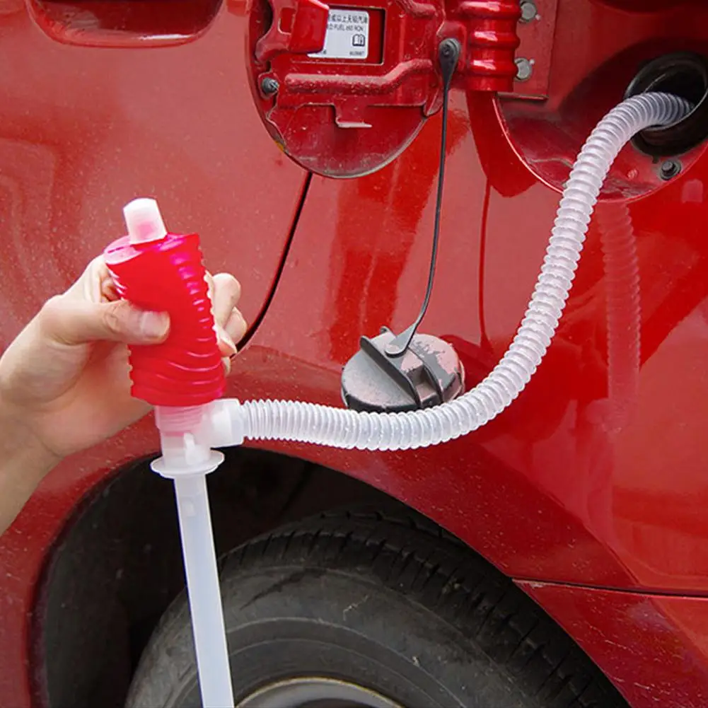 NEW High-end Car Truck Manual Pump Fuel Gasoline Diesel Transfer Suction Cup Portable Manual Siphon Suction Water Chemical Liqui