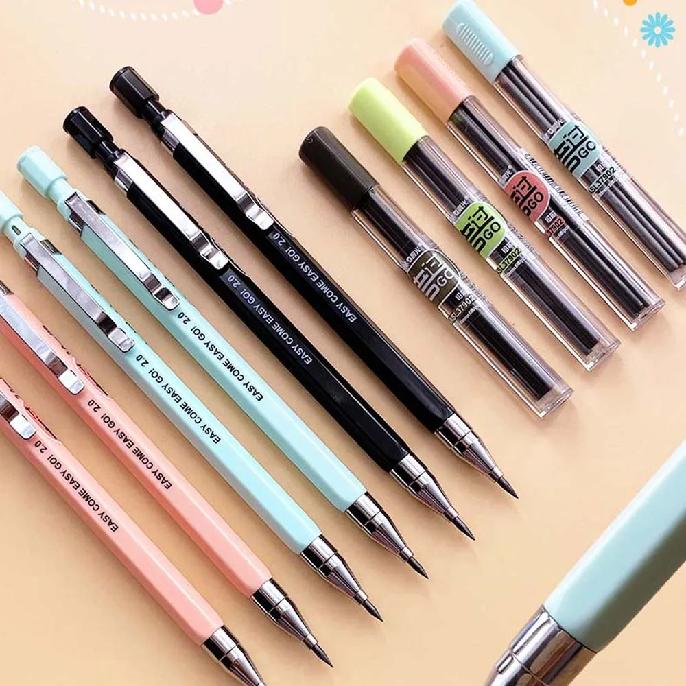 

2B Refill Student Stationery Drawing Writing Automatic Pencil Propelling Pencils Office School Supplies Mechanical Pencil