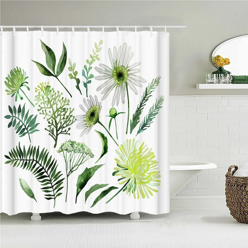 

Dandelion Natural Flowers Shower Curtains Waterproof Bathroom Curtain Bath Curtain High Quality With Hooks Shower Curtain
