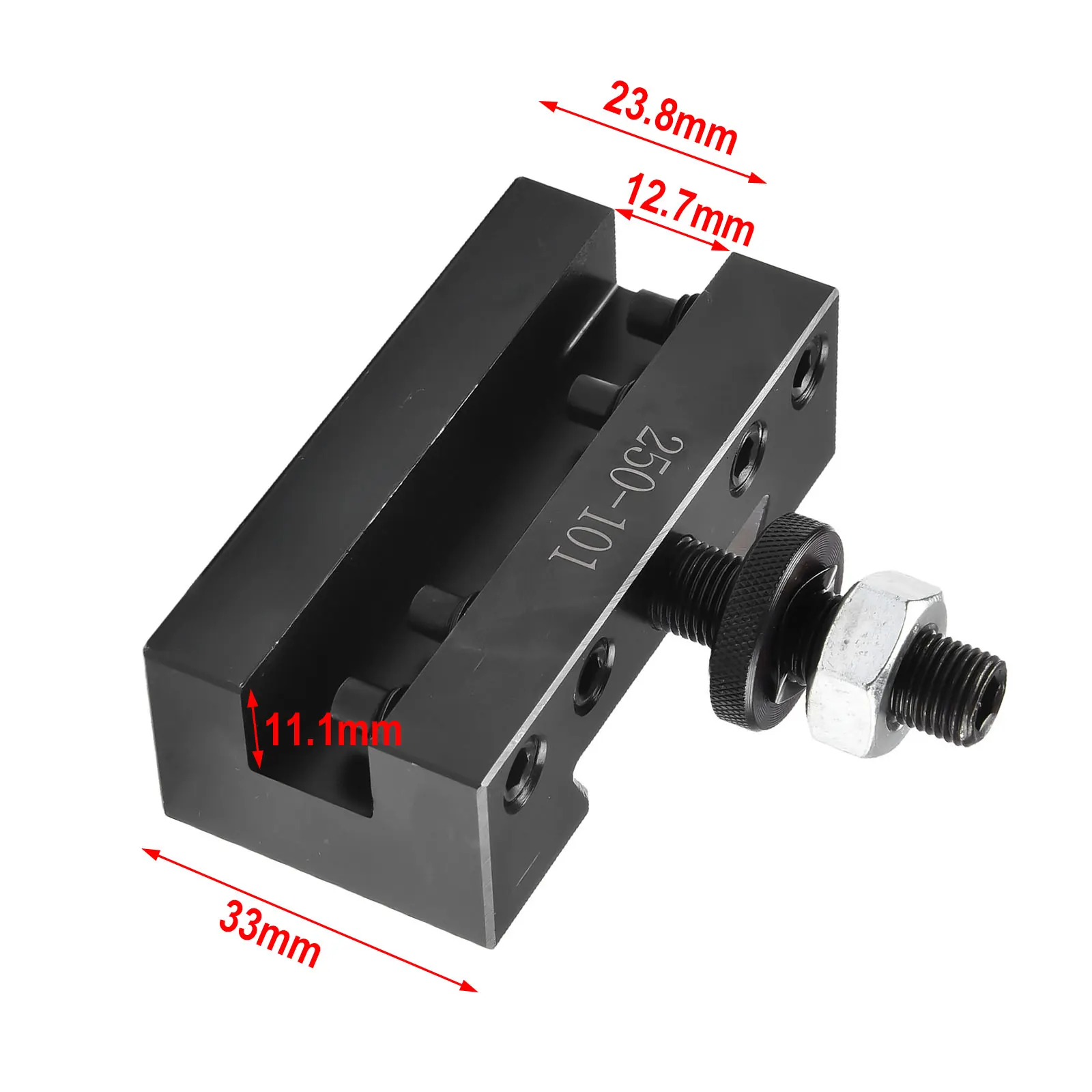 

Black Quick And Easy Installation CNC Lathe Tool Post Holder Lathe Swing Up To Suitable For Various Operations