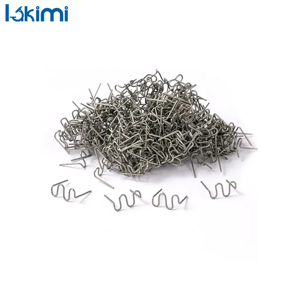 

Hot Stapler Welding Gun Nails 500PCS Car Bumper Repair Plastic Welding Machine Accessories Parts Tools Kit LK-AA425