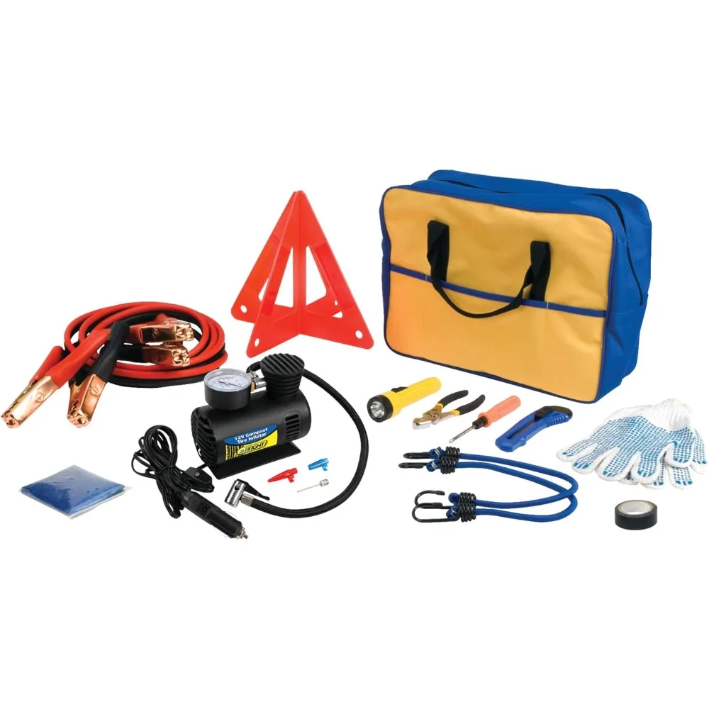 مجموعة الطوارئ المتقدمة على جانب الطريق بما في ذلك كابلات الطائر #1