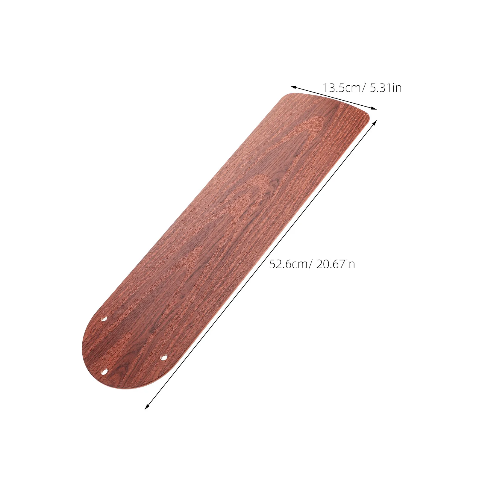 Walnut Wood Grain Ceiling Fan Replacement Plastic Blades 20.7inch High-Performance Decorative Fan Leaves for Home