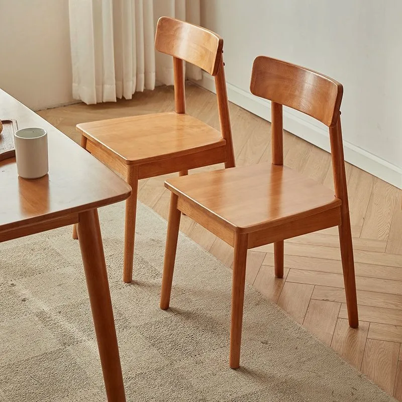 

Скандинавский обеденный стул из массива вишневого дерева, современный, для стола-бара