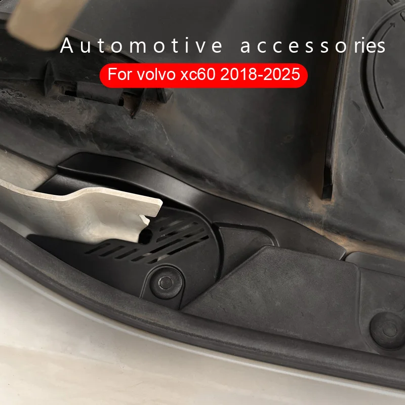 Coperture per grondaie per Volvo XC60 2018-2023 Anti-foglia detriti che bloccano la fessura di scarico del tergicristallo scarico modificato