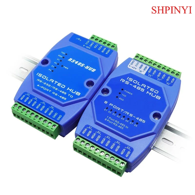 Eight port Photoelectric isolation RS-485 HUB Anti-surge Anti-interference