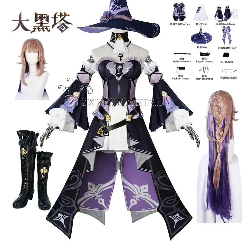 

Game Honkai Star Rail New The Herta Cosplay Costume Herta Cosplay Costume Uniform Halloween Outfits Wig Shoes Prop Anime Suits