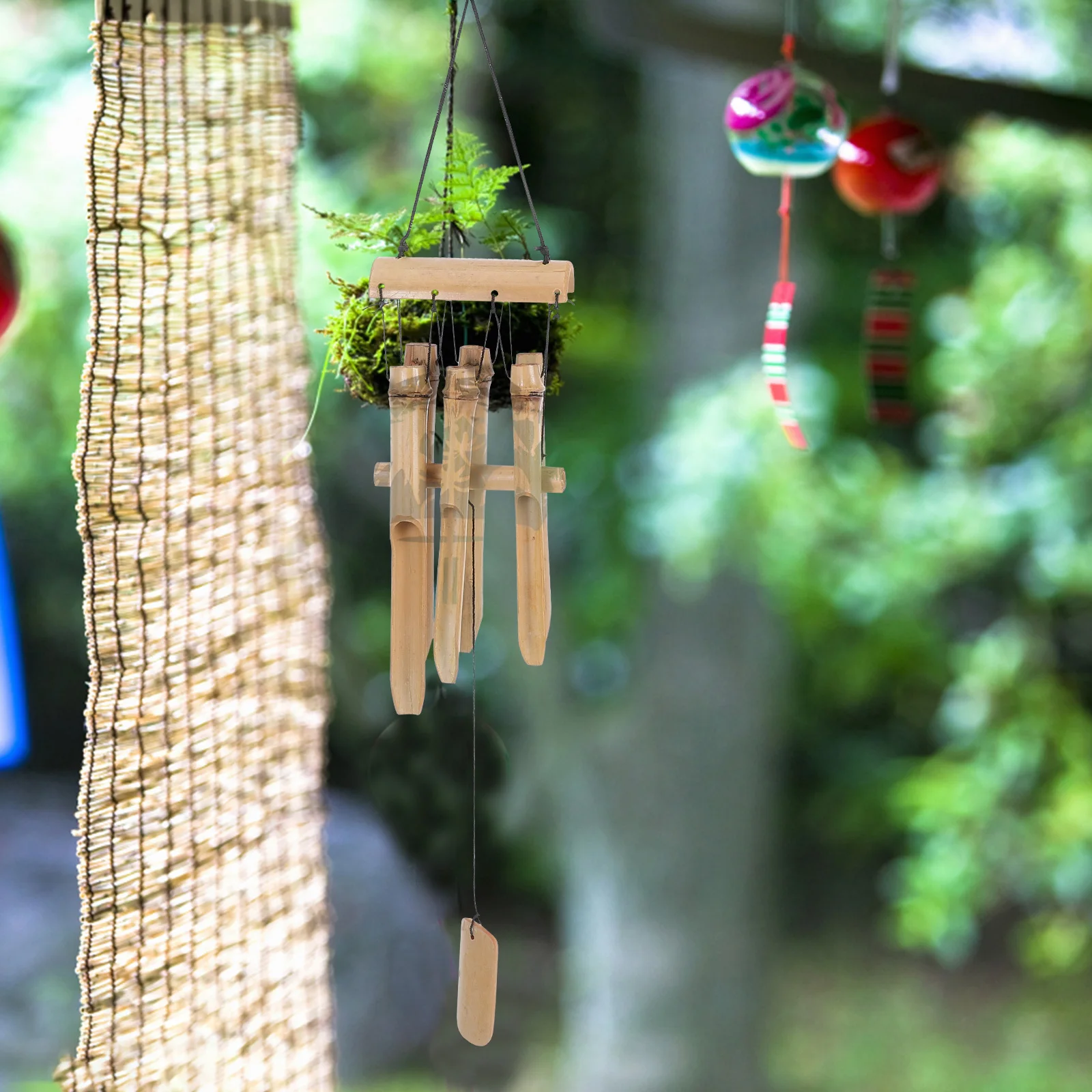 

Handmade Bamboo Windchimes Large Wooden Windchimes Deep Sound for Outdoor Indoor Garden Porch Balcony Decor Indoor Wind Chimes