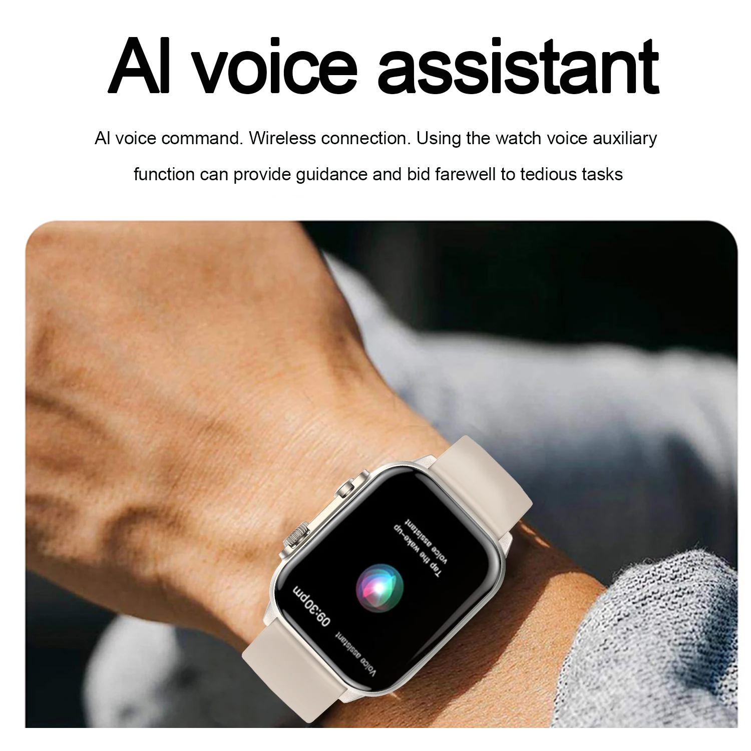 Smartwatch für Herren, AMOLED-HD-Bildschirm für Android iOS-Telefone, kabelloses Anrufen, Multi-Sport-Modus